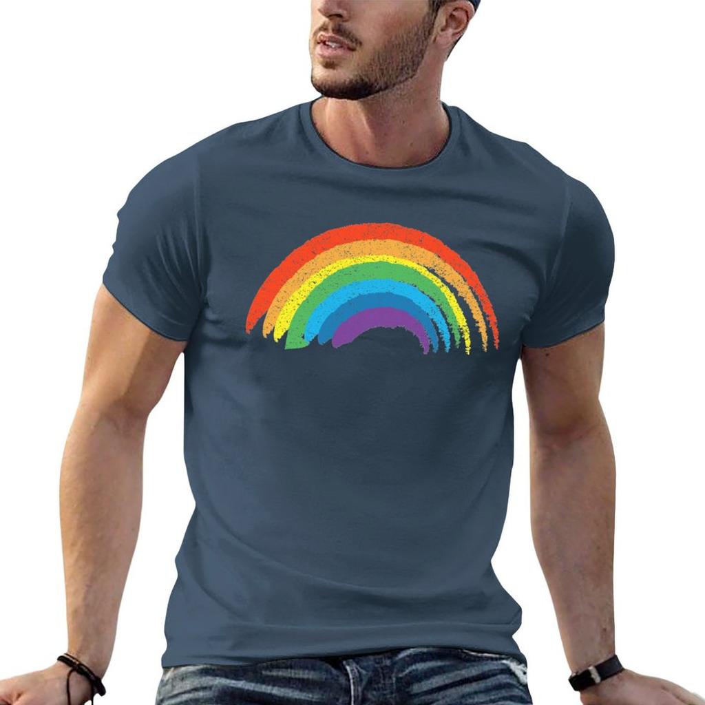 Vintage Retro Regenbogen T-Shirt Unisex T-Shirts Baumwoll-T-Shirts für Unisex Grafik-T-Shirts Unisex T-Shirt Baumwolle Hohe Qualität T-Shirt