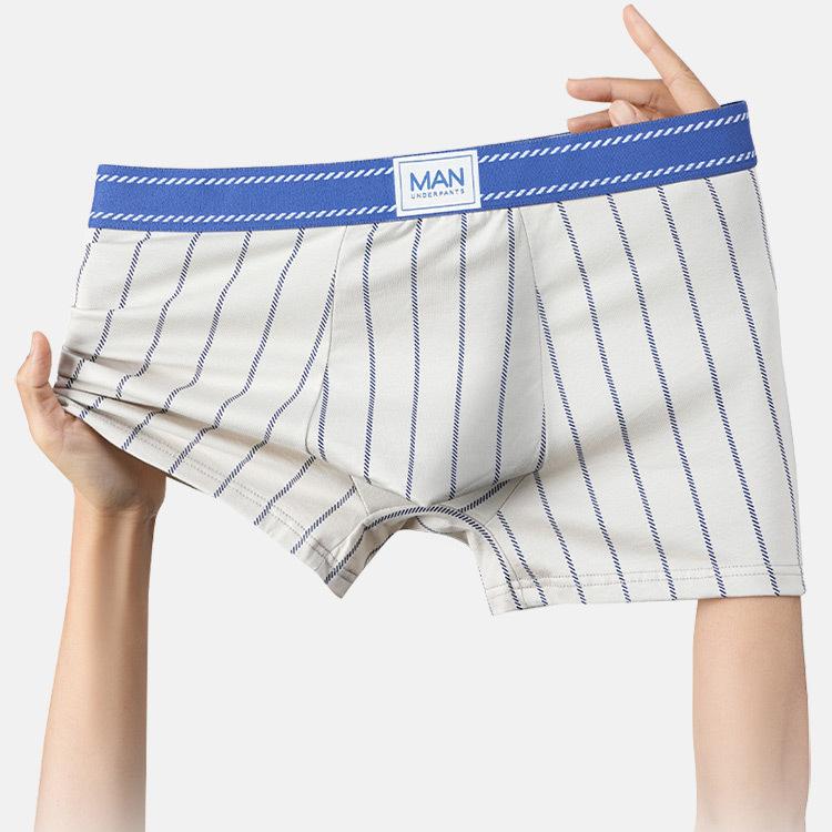 3 Stück Herren Unterwäsche Flache Ecke Hose Übergröße Atmungsaktiv Herren Unterwäsche Boxer Brief