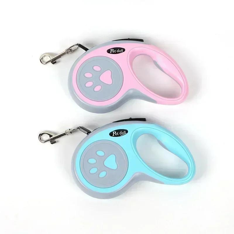 3M Nylon Retractable Dog Leash Automatic Extending Lead for Small Medium Dogs Puppy Cat Walking Running Pet Training Durable