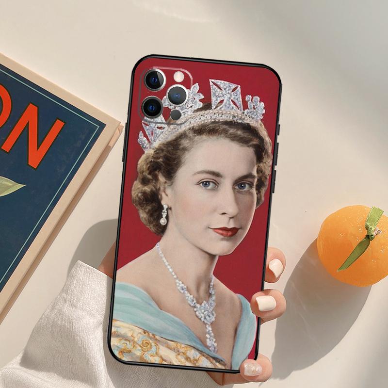 

Queen Elizabeth II Cover Case For iPhone 16 15 14 13 12 11 Pro Max XS XR X 12 13 Mini 16 15 Plus Fundas For iPhone 15Pro MAX