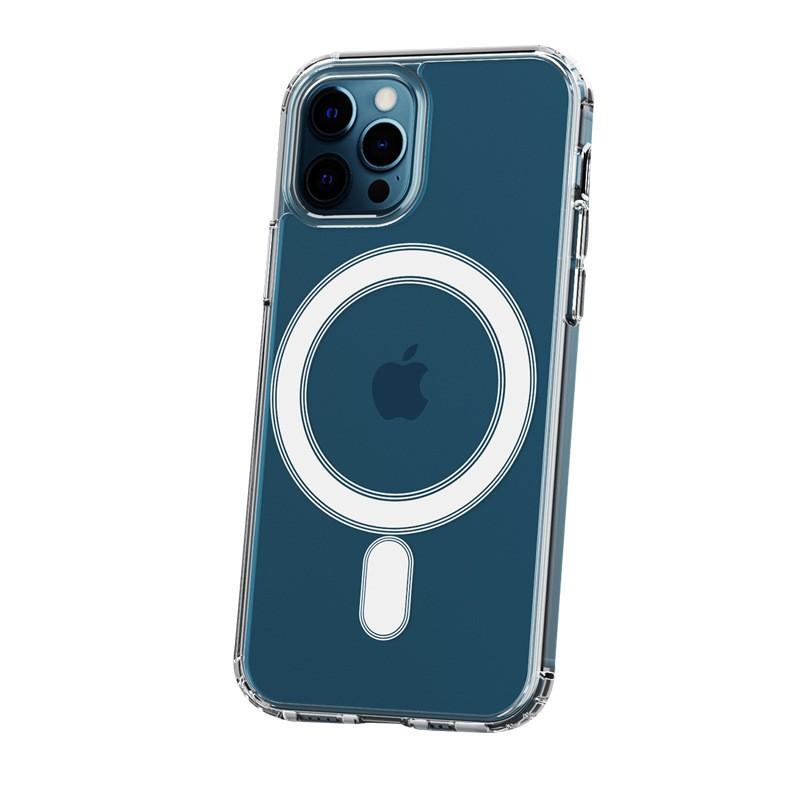 Apple 11Pro transparent magnetic case Apple 11 magnetic case inner airbag anti-drop 11promax magnetic mobile phone case