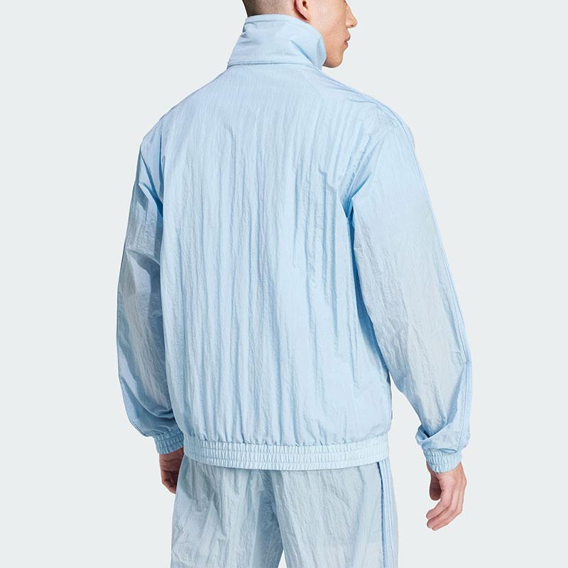 Adidas Originals 80S Nylon Archive Track Top Men Jacket Pink Blue JC6518