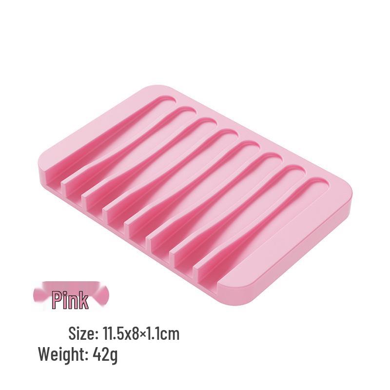 Silikon-Seifenschale im japanischen Stil: Kreatives Ablaufrinnen-Aufbewahrungsfach für Bad und Küche