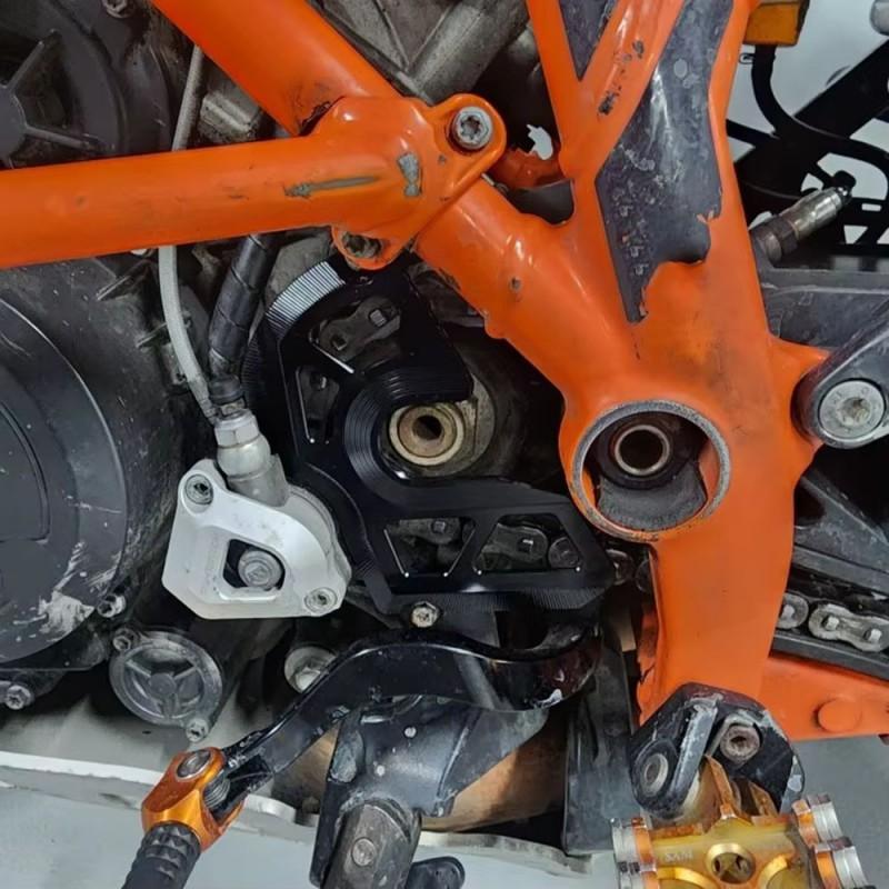 Chain Cover Sprocket Guard KTM 1090 Adventure R 1290 Super Motorcycles Black Orange