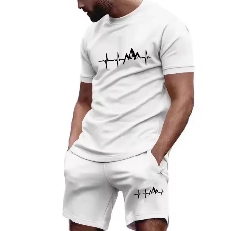 2025 Men's Mesh Fitness & Fashion Running Set - Casual Sportswear