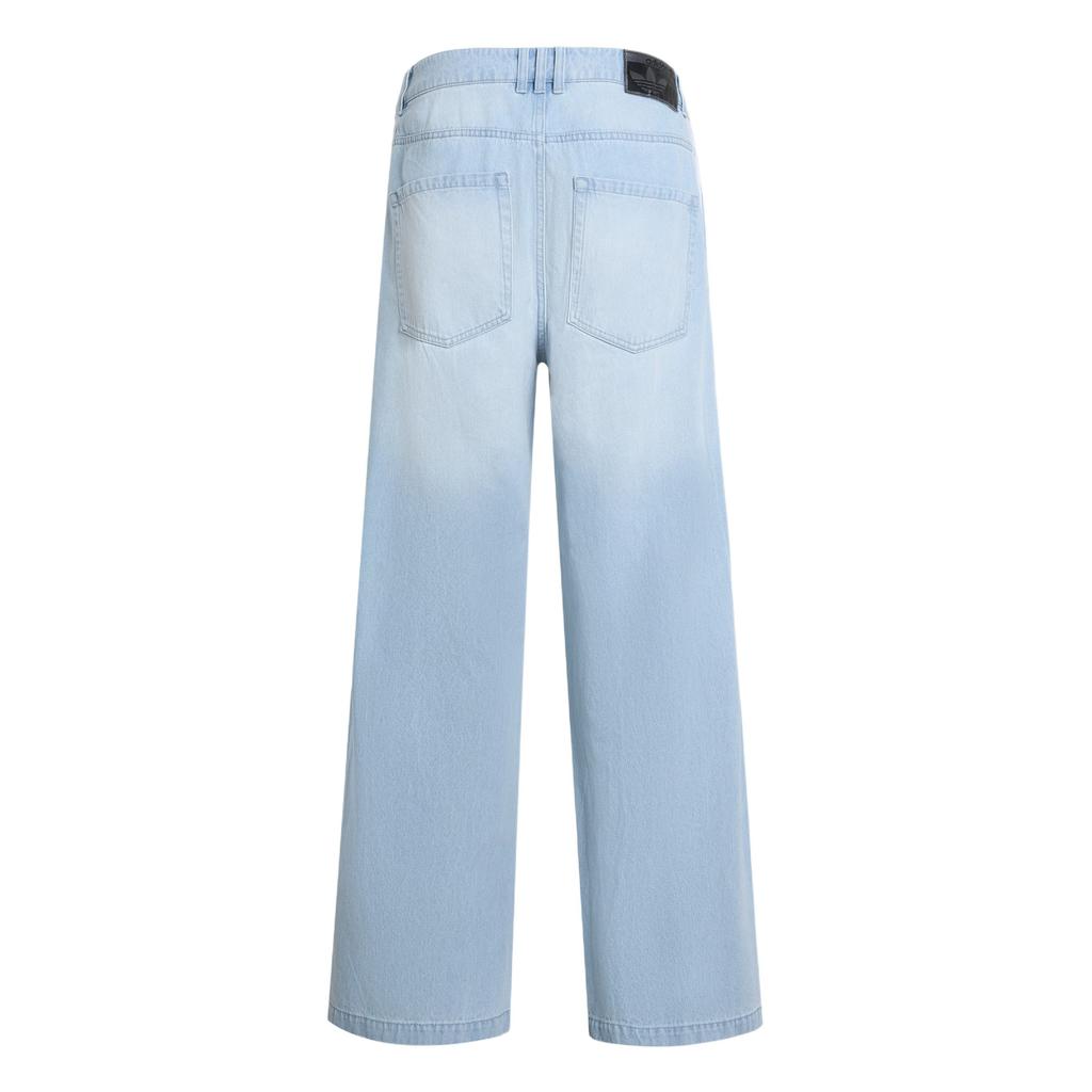 adidas Jeans Originali Adilenium in Denim Larghi con Tre Strisce Sportivi con Zip Uomo jeans KX4822