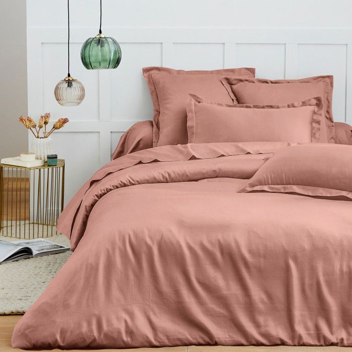 Housse de couette 260 x 240 cm "Prémium" pour lit 2 places King Size - Prémium Vieux Rose