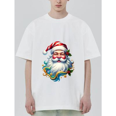 Weihnachts-T-Shirt Schwarzer Weihnachtsmann für Weihnachtsfeier