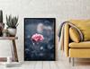 Obraz plakat w ramie 43x33 cm kwiat p1237