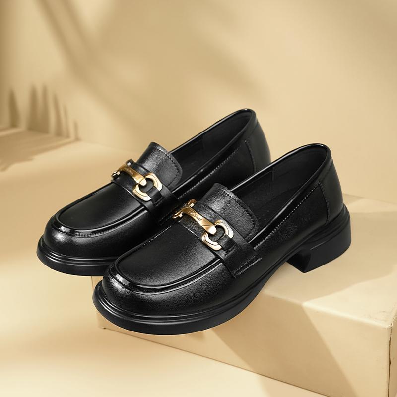 Fashion AIYUQI Loafers Women 2025 Genuine Leather Spring Shoes Women Casual British Style Slip-on Ladies Shoes