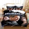 3D Print TV A Kind of Murder Bedding Set Duvet Cover Bed Set Quilt Cover Pillowcase Comforter King Queen Size Boys Adult