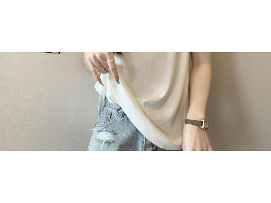 Plus Size 80-210 Jin Women's Wide Strap Sleeveless Vest: Loose Fit, Slimming, Belly Coverage, Casual Base Layer