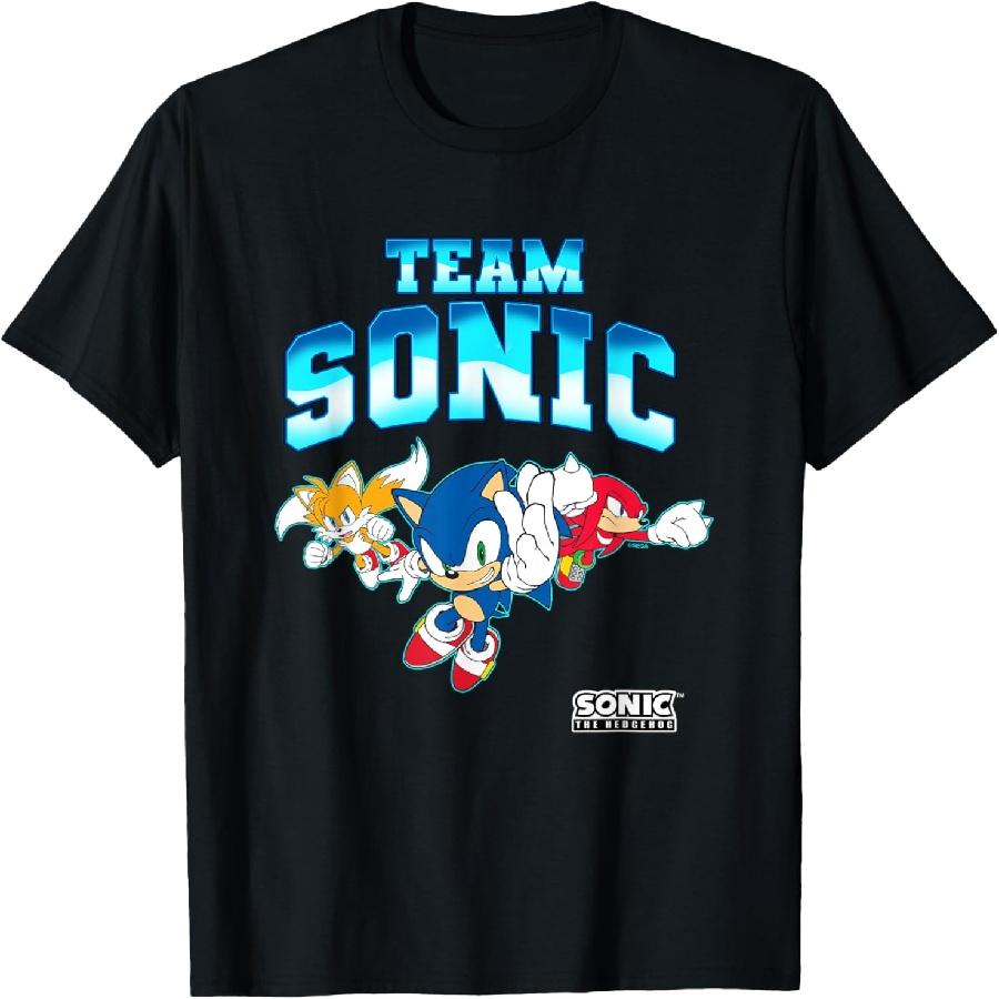 Футболка Sonic The Hedgehog Команда Соника Эпичный Групповой Снимок S