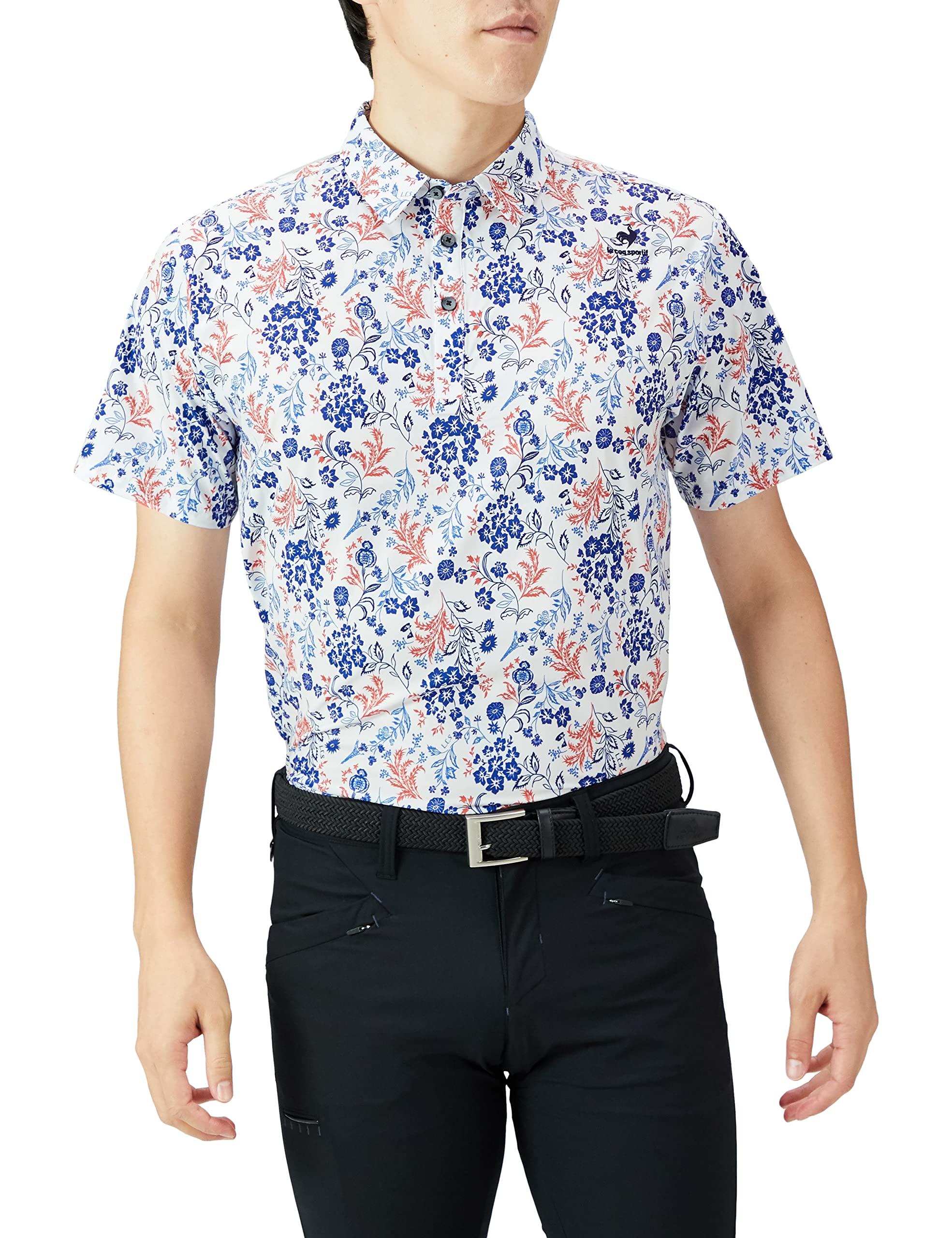 

Coq Sportif 2022 Golf Short Sleeve Shirt Sweat Absorbent Quick Drying Stretch UPF15 Mulhouse Pattern WH00 Equivalent to Japanese Size 2L [Le Golf]