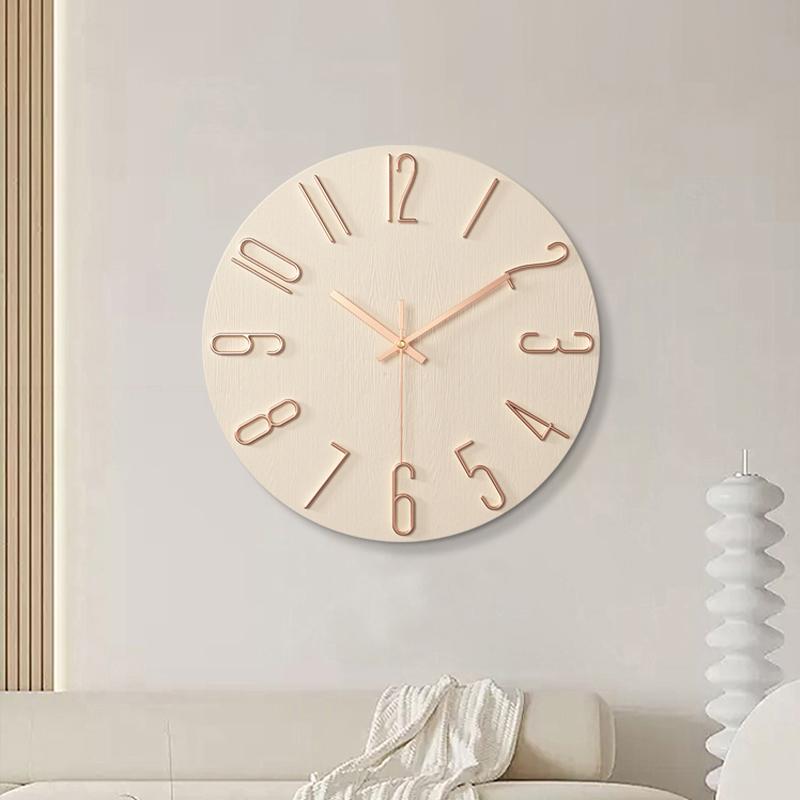 Living Room Wall Clock Simple Wall Mounted Household Stylish Decorative Clock 12 Inches 30Cm