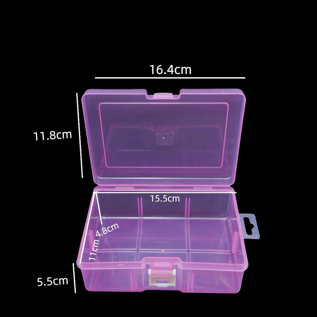Transparente Kunststoff-Aufbewahrungsbox, Mehrzweck-Organizer für Schmuck, Werkzeug, Bastelbedarf, Kosmetik & Kleinteile
