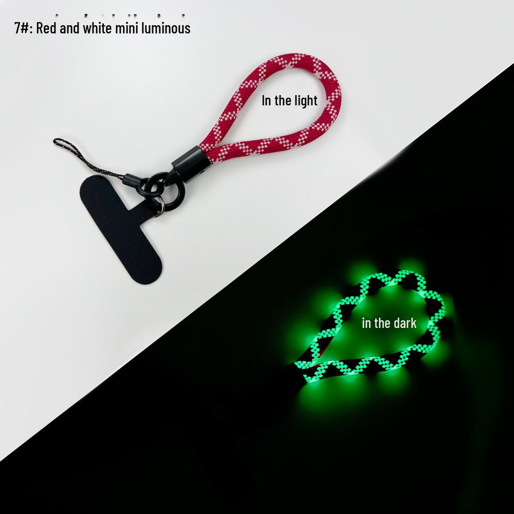 Luminous Mini Phone Lanyard with Multifunctional Camera Safety Rope & Keychain Clip