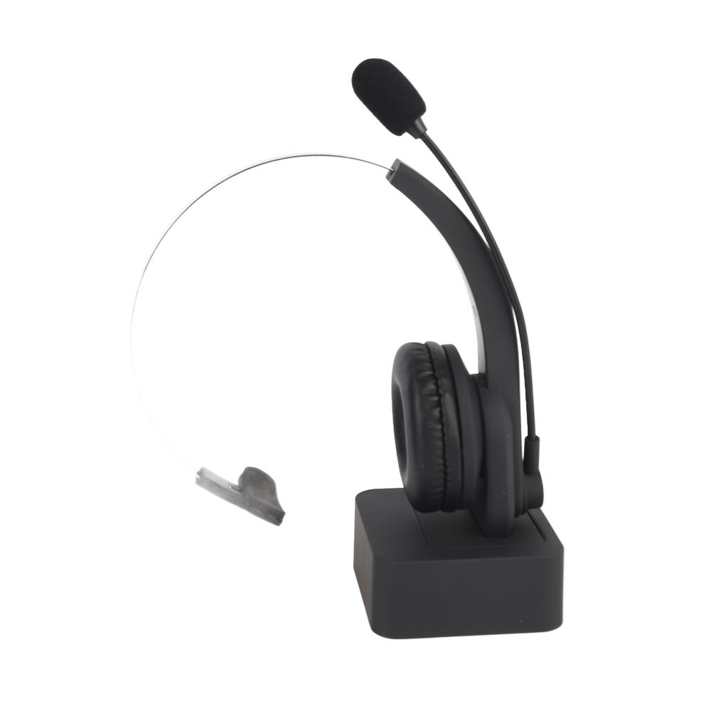 Single Ear Headset Lightweight Rotatable Microphone Rechargeable Bluetooth Headphones