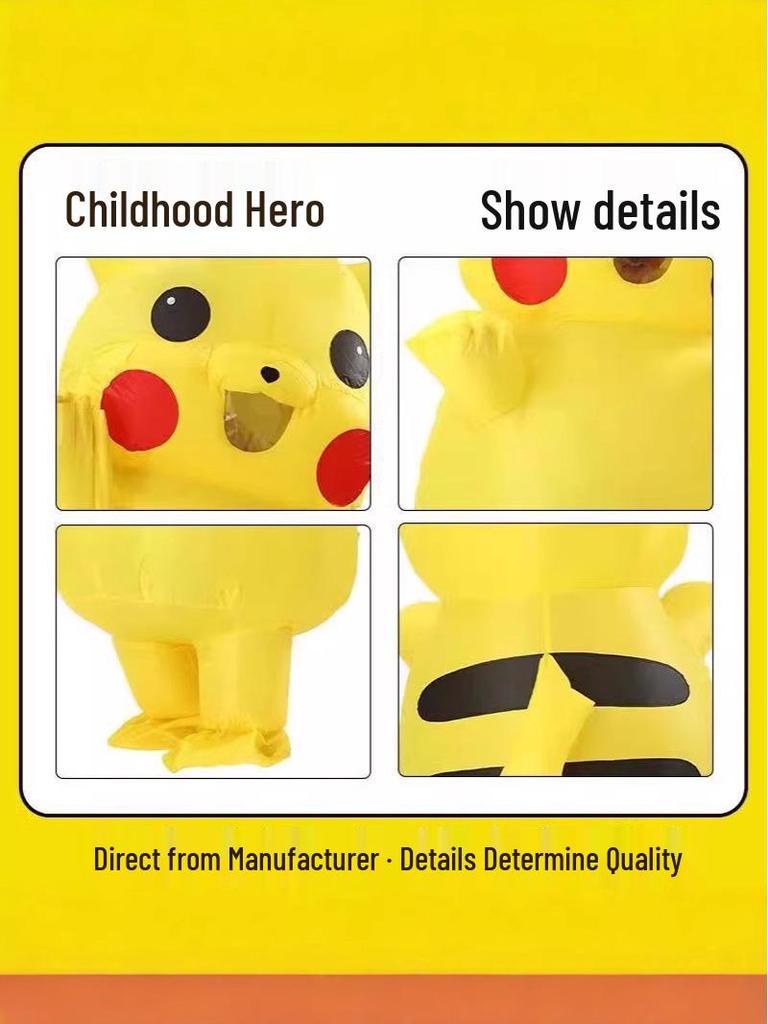 Children's Halloween Detective Inflatable Costume Doll for Cosplay