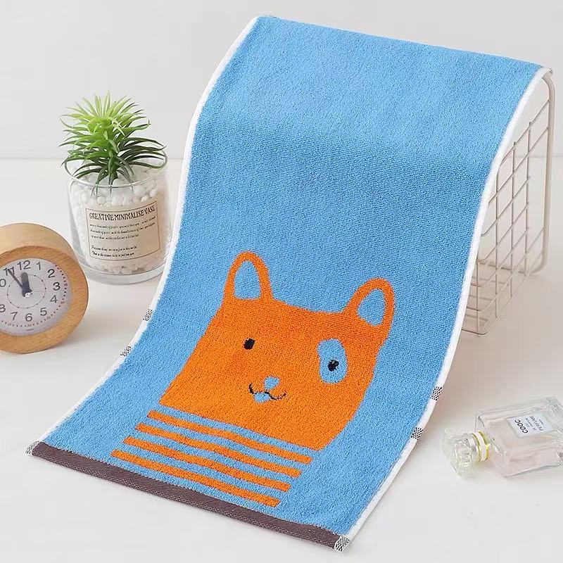 Children'S Towel Pure Cotton Children'S Towel Bear Kindergarten Handkerchief Soft Face Towel Face Towel Gaoyang County Factory