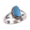 Bague en argent massif 925 avec opale australienne naturelle, taille S.7 f1k28