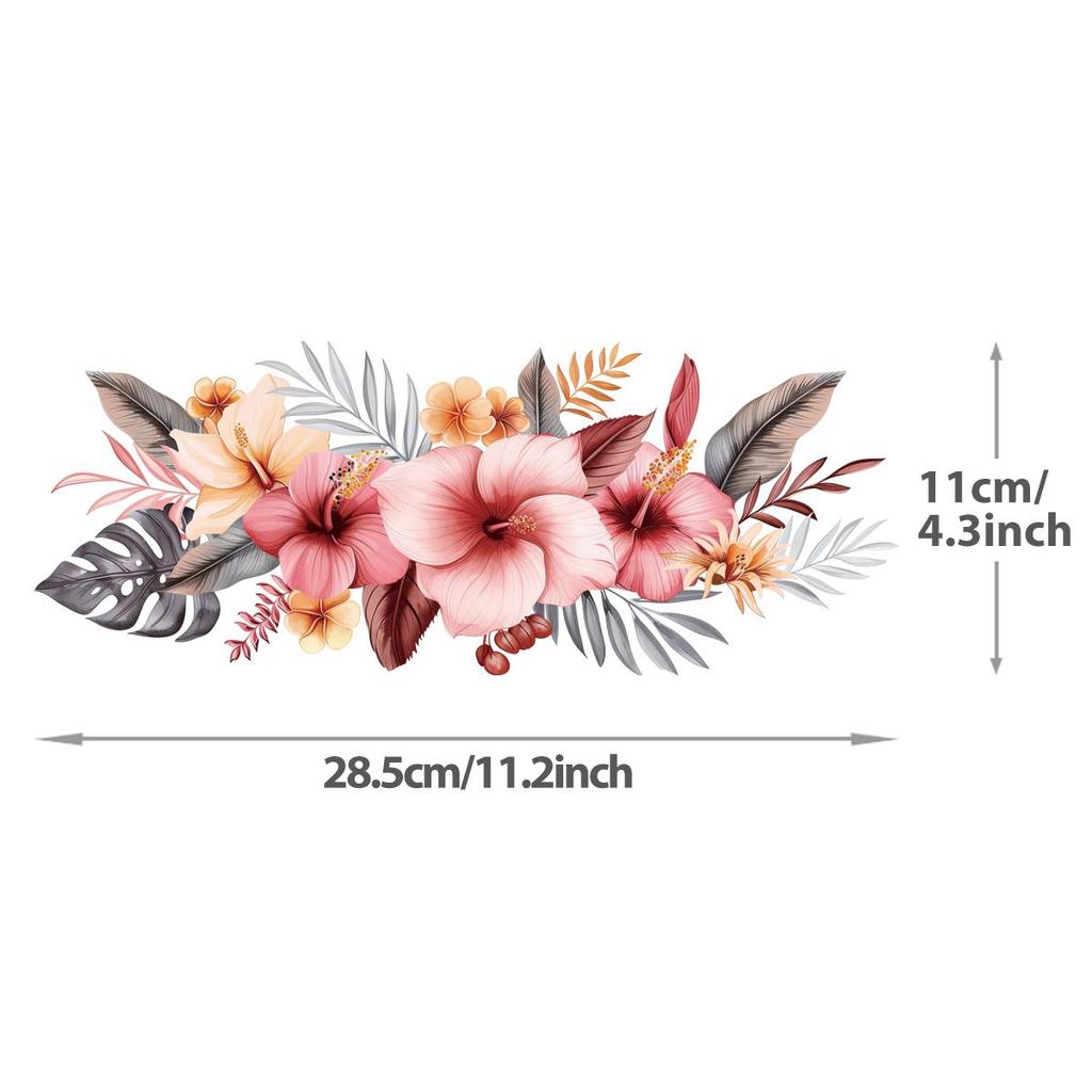 Large Flowers 28.5cm Wide, Easy To Print Iron-On Transfers, Towels, Clothing Stickers, DIY, Sweatshirts, T-Shirts, Heat-Adhesive Decals
