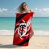 1pc Football Team (65) Beach Towel, Comfortable and Thick, and Swimming/Bath/Picnic/Camping Towel, Suitable for Seaside Beaches