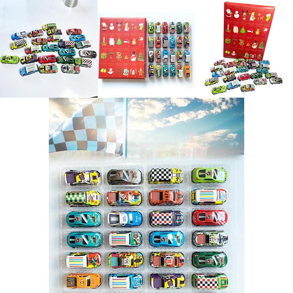 Christmas Countdown Calendar Surprise Racing Blind Box Children Toys For Family Interaction And Play