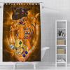 Shower Curtain Waterproof Polyester Fabric Paint Colorful Curtains Cute Digimon Playmats Greymons Home Bathroom Decor  With Hook
