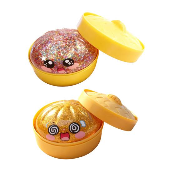 Decompression Toy Food Steamer Design Soft TPR Material Stress Relief Toy Quick Recovery Squeeze Toy
