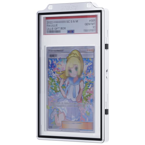 Sanseking 35PT PSA Standard Card Magnetic Card Case Collector Card Case Matte Metal Frame UV Shield Card Case Suitable for Ball Cards