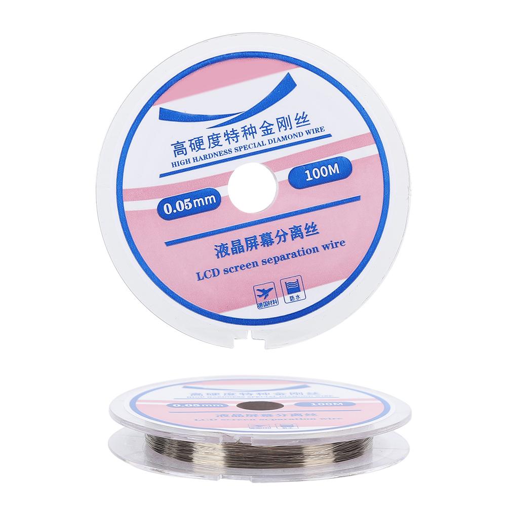 

2Pcs Screen Cutting Line LCD Display Separator Metal Wire Portable Phone Repair 100m0.05mm