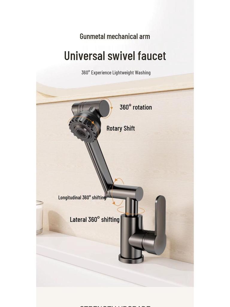 Lucky Cat Hot & Cold Stainless Steel Faucet for Kitchen & Bathroom Sink