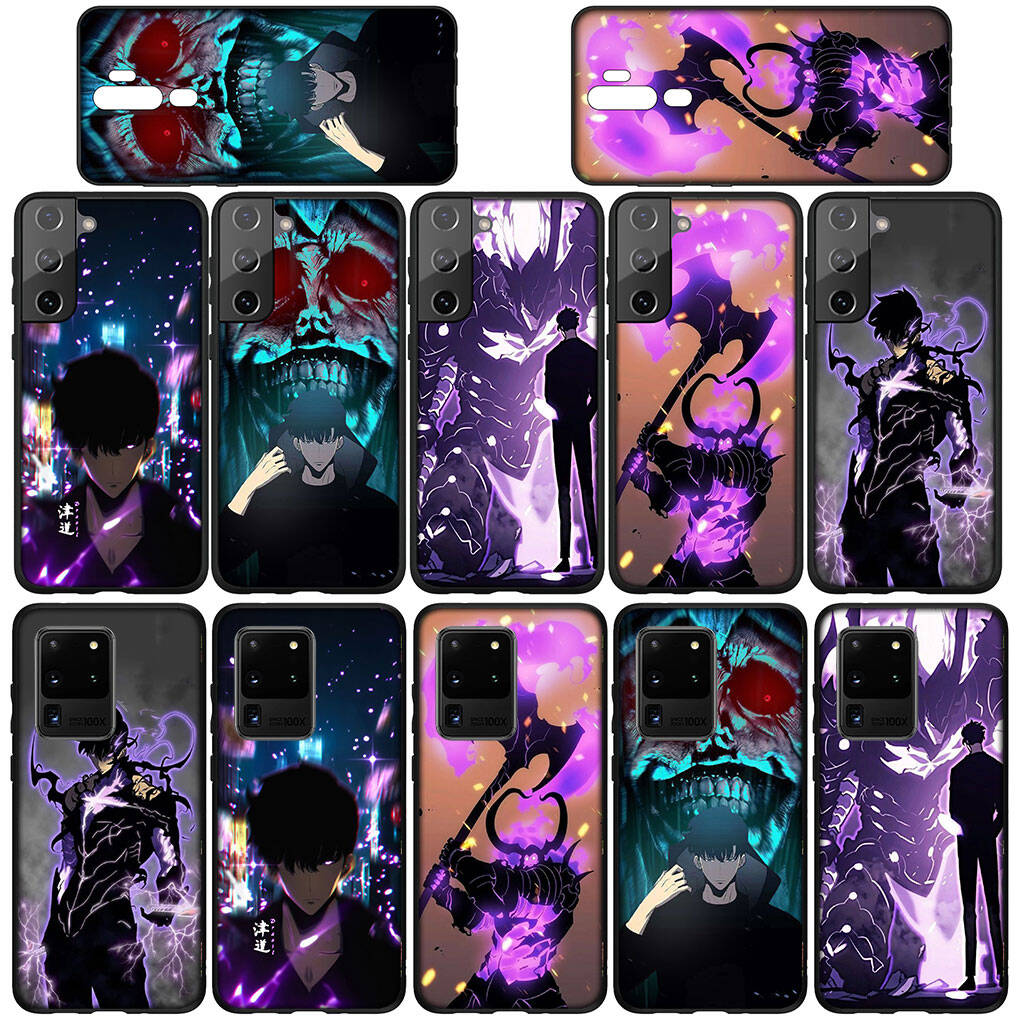 Phone Case for Samsung Galaxy S25 S23 S22 S24 Ultra FE A05 A06 A15 A16 A36 A37 A35 A54 A55 A56 A57 A25 A26 A53 Solo Leveling Anime Arise Poster Cover