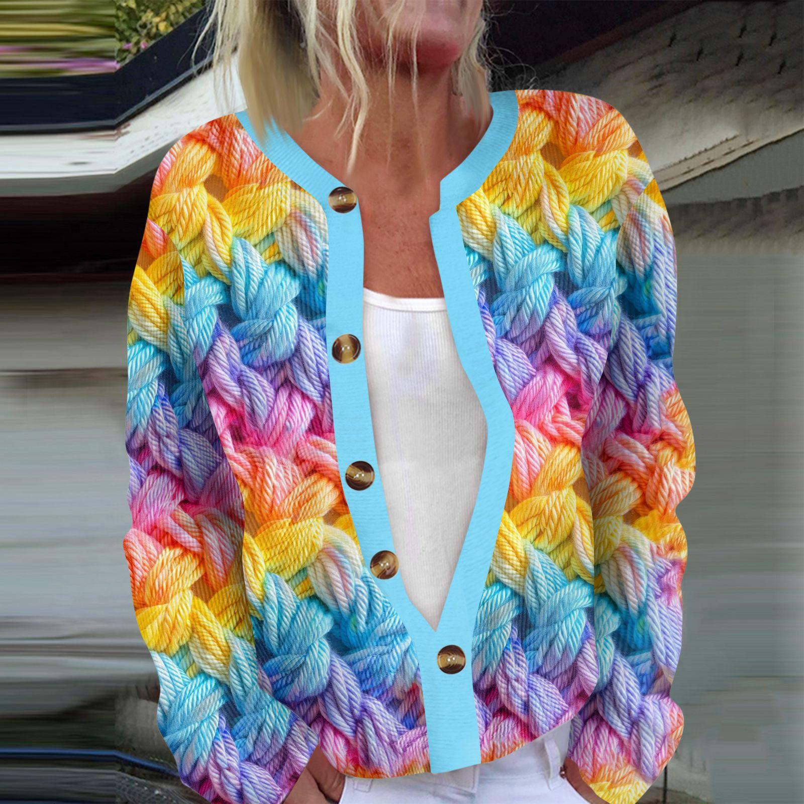 

Женская мода с длинным рукавом ко Дню святого Валентина, кардиган, свитер ко Дню святого Валентина XXXL