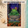 Frog Theme Soft Beach Towel Personalized Custom Name Text Towel Portable for Beach Pool Travel