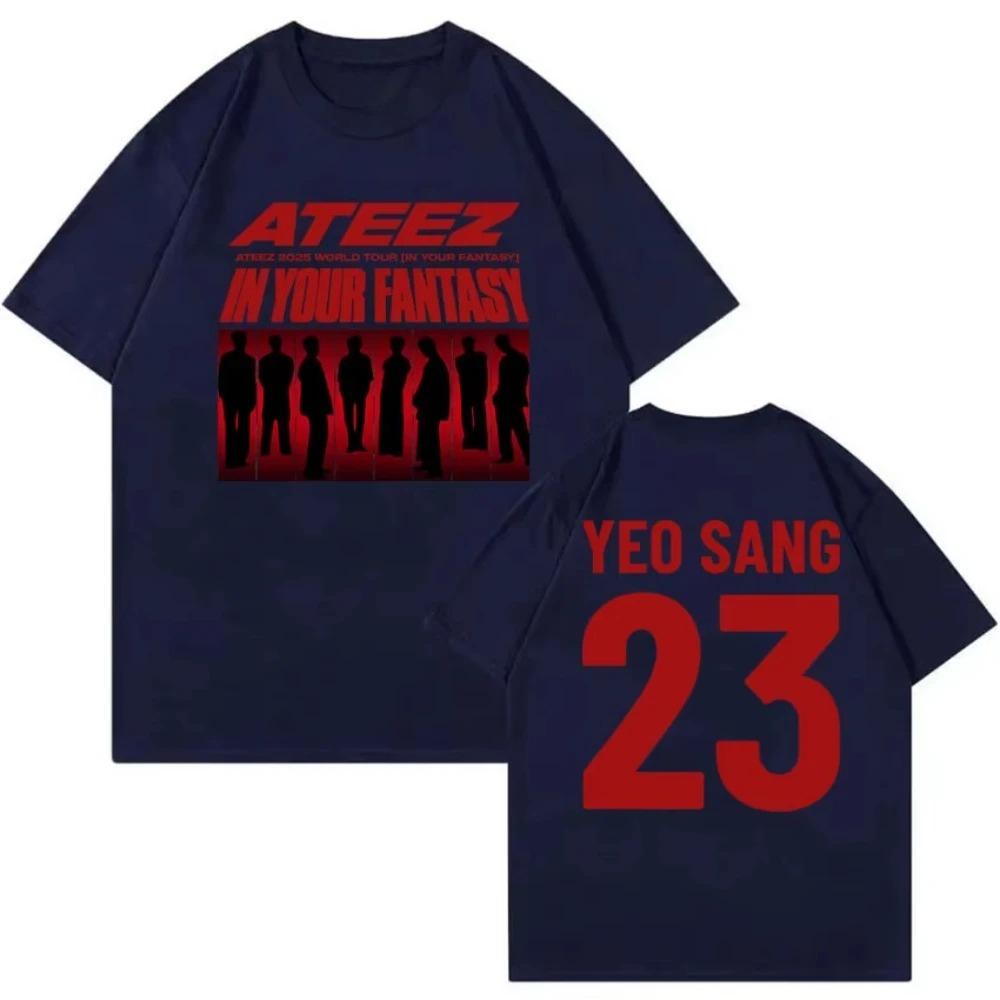 

ATEEZ Мировой Тур в Вашей Фантазии Графические Футболки Мужские Женские Kpop Уличная Одежда Женская Корейский Модный Тренд Футболки с Коротким Рукавом Y2K 4XL