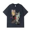 275 GSM Washed T-shirts 100% Cotton Kaiju No 8 V17 Print Unisex Heavy Cotton T Shirt