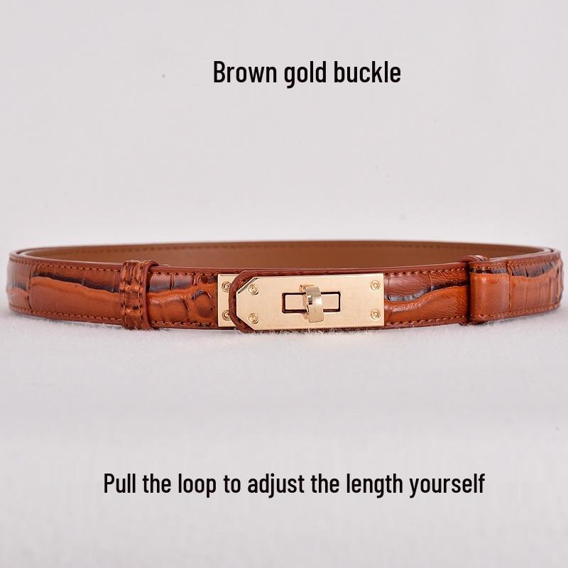 Versatile 2026 Leather Womens Belt For Denim Jeans Korean Fashion Style
