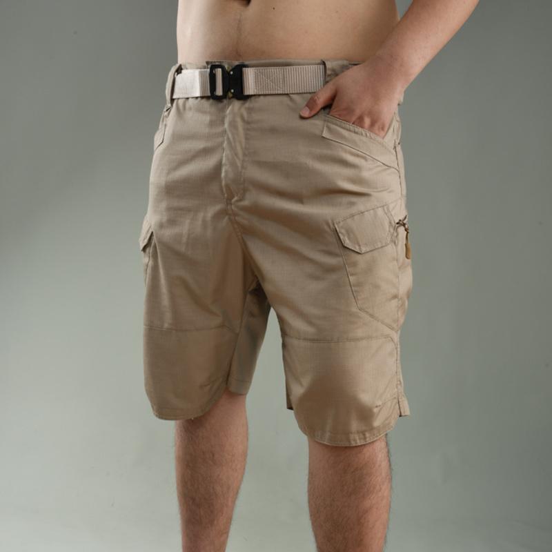 Men Urban Shorts Outdoor Wear-Resistant Cargo Shorts Quick Dry Multi-pocket Plus Size Hiking Pants