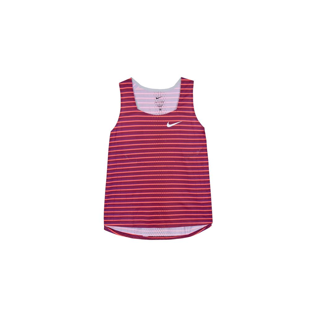Nike Canottiera Sportiva a Strisce Donna top Rossi DR5852-638