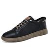 Fashion Leather Fashion Shoes Men Retro Vulcanized Shoes Men Comfy British Styly Sneakers Breathable Mens Dress Footwear Leisure Walk