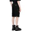 Feng Chen Wang Denim Shorts Men's Black Moderate FMS15ST08