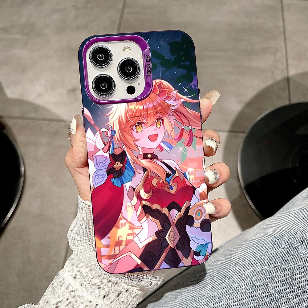 HSR Guinaifen Purple Translucent Mobile Phone Case for iPhone 17 16 15 14 13 12 11 X XR XS Air Pro Max Plus Colorful Cover