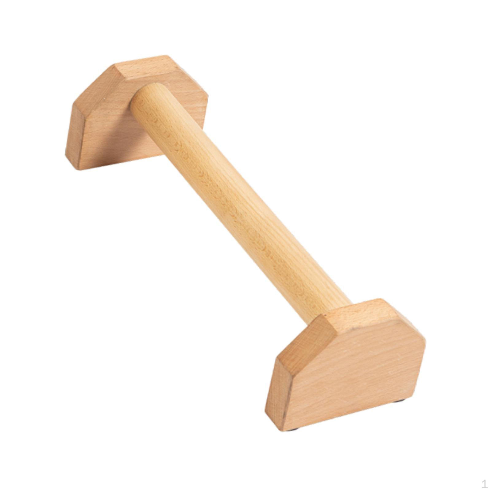 

2 Pack Wooden Parallel Push-Up Stands, Non-Slip Fitness Sports Workout Gym Stands 40 cm
