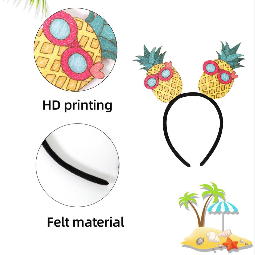 Headdress Luau Headwear for Tropical Hawaii Party for Stall Market Summer Headband Luau Headwear Selfie Props
