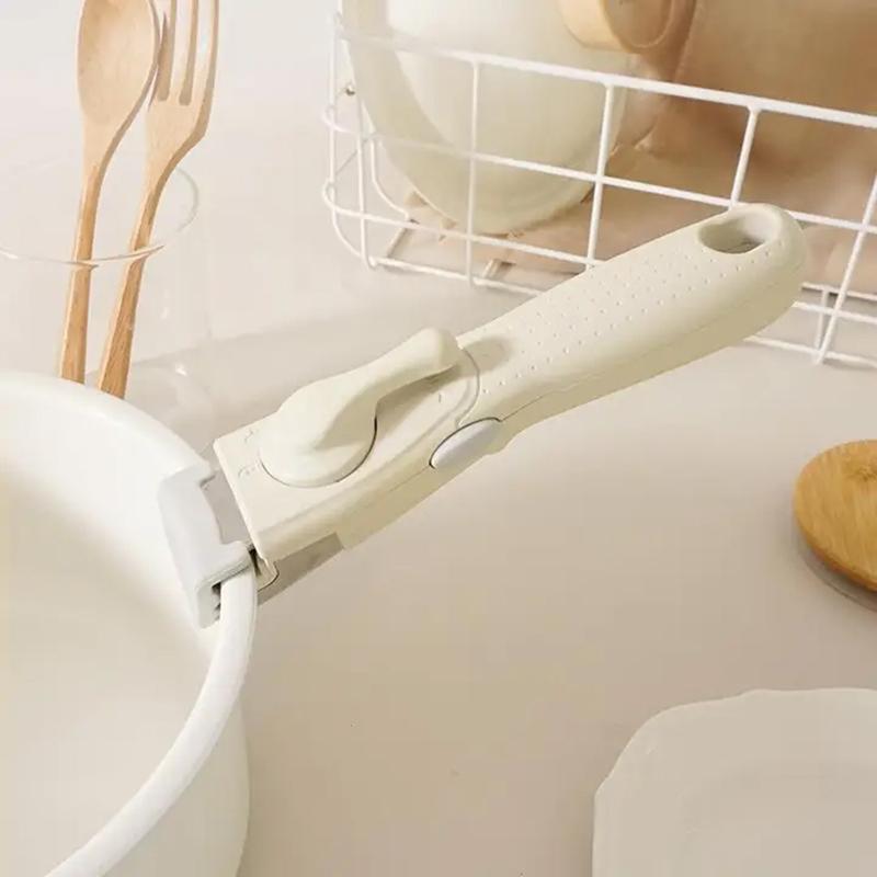 Universeller Topfgriff Allzweck Abnehmbarer Griff Weiß & Grau Verbrühschutz Kochgeschirr-Sets Mit Abnehmbaren Griffen Ersatz