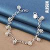 925 Sterling Silver Crown Pendant AAA Zircon Bracelet Fashionable Wedding Jewelry