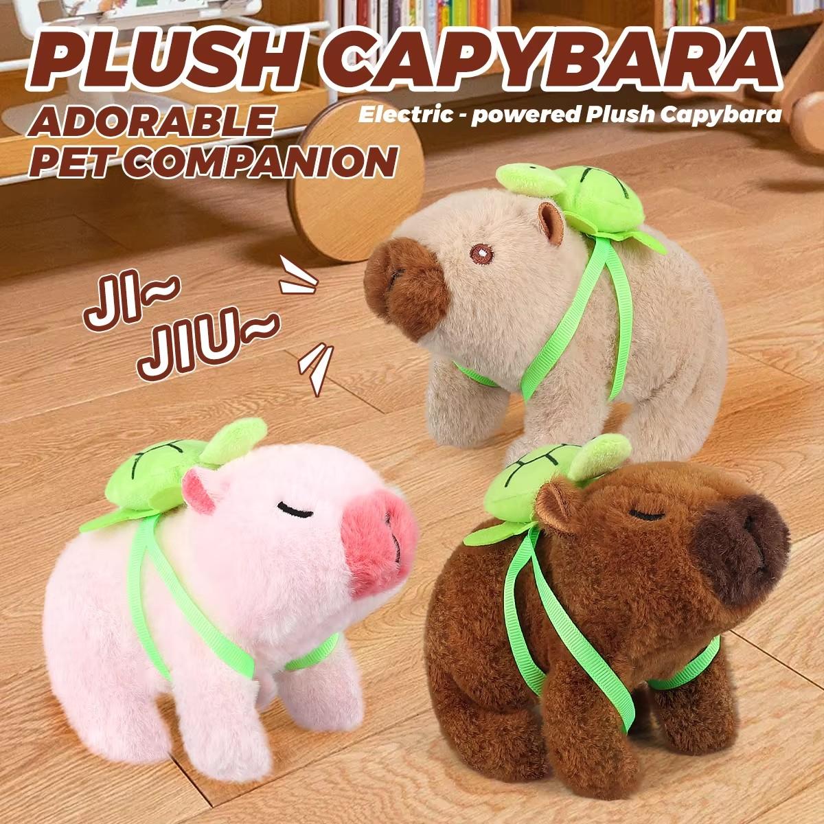 Yiran Toy Chocolate Cute Electric Capybara Plush Plaything Animated Stuffed Animal With Sound Great Present Ideal For Children & Adults