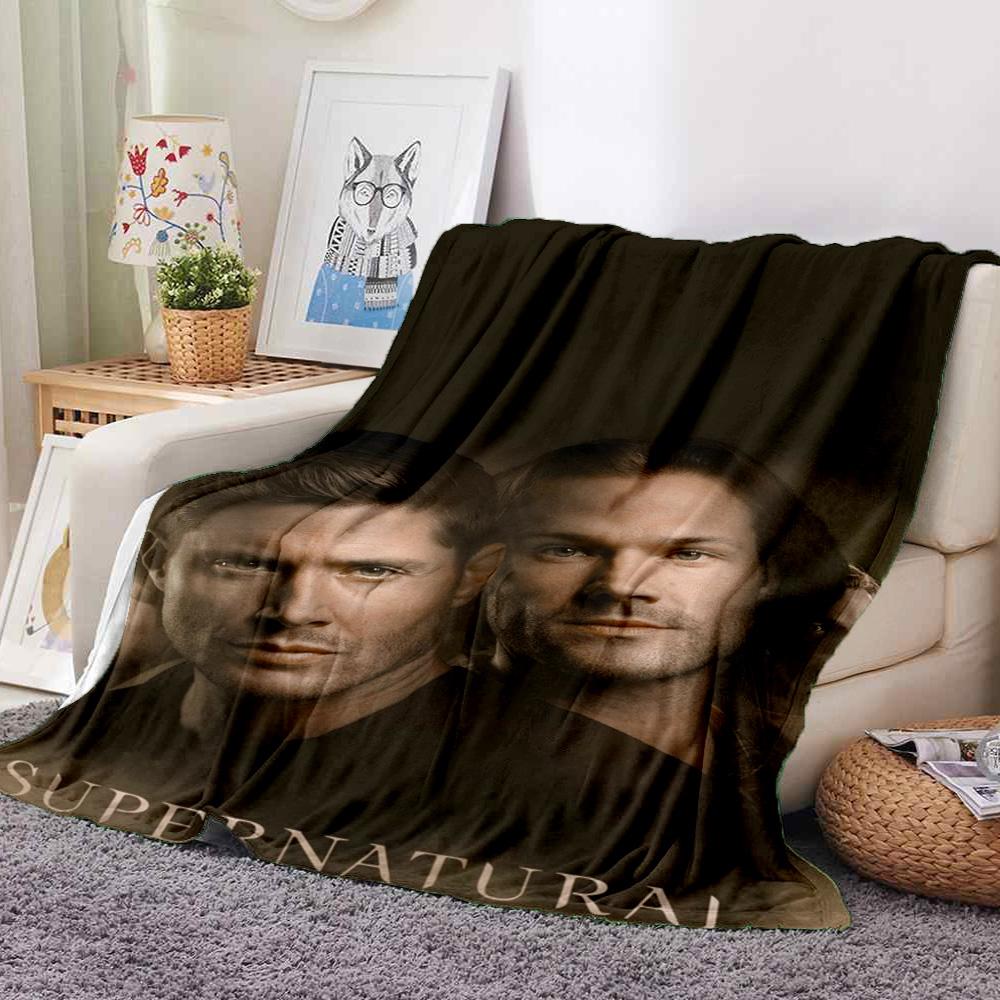 Supernatural Flannel Blanket Throw Blanket Soft Warm Sofa Bed Camping Car home Decor Unique Christmas Gift C9302244